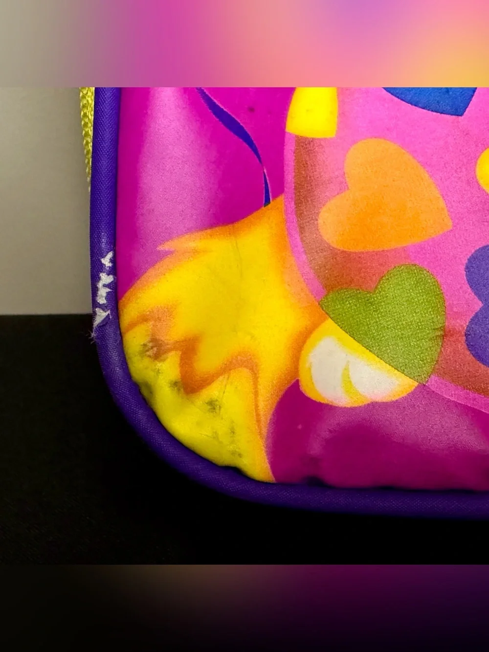 RARE 90s Kittens & Balloons Small Suitcase Lisa Frank Overnight Bag w/ Handle